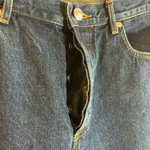 A.P.C. Jeans Sz 34 New Standard Button Fly Dark Wash Straight Leg Denim Jeans - Picture 5 of 11